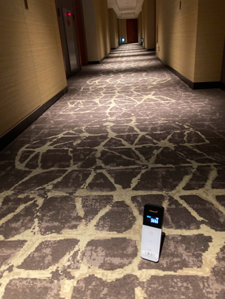 ATP test results — carpet cleaning before and after